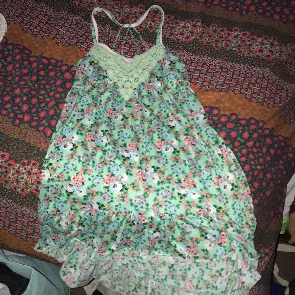 Boho dress with floral print